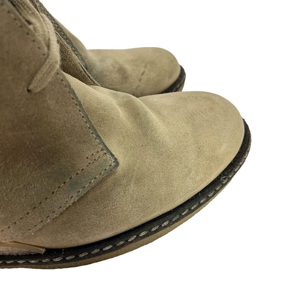 J CREW MACALISTER Wedge Boots Ankle Booties Genuine Leather Suede Shoes sz 8 - Picture 4 of 16